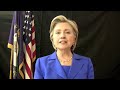Senator Hillary Rodham Clinton shares what she's telling voters as she campaigns for Obama-Biden