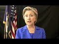 Senator Hillary Rodham Clinton shares what she's telling voters as she campaigns for Obama-Biden
