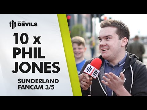10 x Phil Jones! | Manchester United 0-1 Sunderland | FANCAM