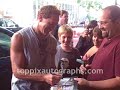 Steve Guttenberg - Signing Autographs After Jogging FUNNY!!