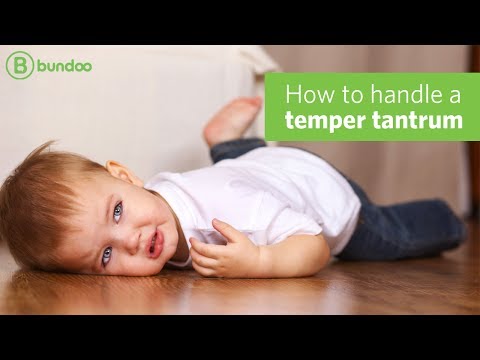 how to control temper tantrums