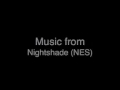 it's nightshade! the quirky, obscure, awesome game for the nes! it involves a superhero who dresses like a film noir spy, a super villain who looks like the egyptian god anubis, blond ninjas, guys who throw deadly bowler hats, giant rats, talking cats, and tons of other weird stuff! it's a lot of fun! give it a try if you get the chance! i ripped this soundtrack (and named all of the songs) myself. you can download the whole thing here: www.sendspace.com (note: i lost many of the smaller, incidental songs in this ost, but the major themes are all left in the collection i have available to download. if anyone has the ones that i'm missing, please send them to me, so i can put up the full collection again. thanks.) music's not mine, copyrighted to original creators, etc. etc.
