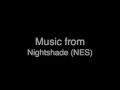 it's nightshade! the quirky, obscure, awesome game for the nes! it involves a superhero who dresses like a film noir spy, a super villain who looks like the egyptian god anubis, blond ninjas, guys who throw deadly bowler hats, giant rats, talking cats, and tons of other weird stuff! it's a lot of fun! give it a try if you get the chance! i ripped this soundtrack (and named all of the songs) myself. you can download the whole thing here: www.sendspace.com (note: i lost many of the smaller, incidental songs in this ost, but the major themes are all left in the collection i have available to download. if anyone has the ones that i'm missing, please send them to me, so i can put up the full collection again. thanks.) music's not mine, copyrighted to original creators, etc. etc.