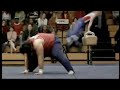 Fat Guy Gymnast Doing Sommersaults