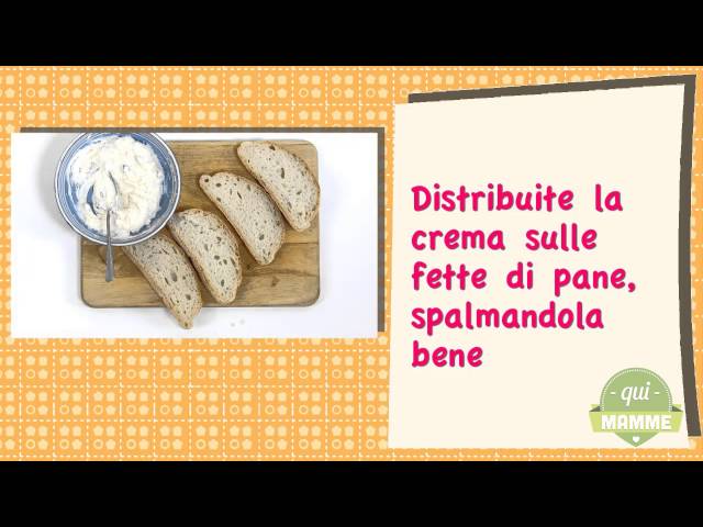 Tartine con crema di ricotta