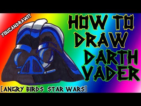 how to draw darth vader
