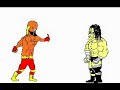wwe cartoon - Hulkamania vs Triple H  (vs stone cold)