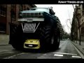 Small car, big truck Small car, big truck