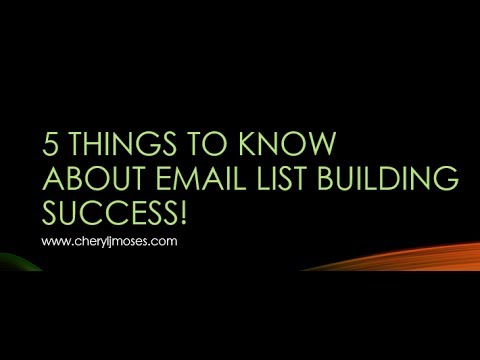 5 Things To Know About Email List Building