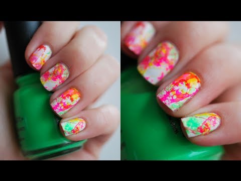 haarspray - Vandaag hebben we een leuke nail art voor jullie, namelijk eentje gebaseerd op de watermarble techniek, maar dan met haarspray! Het is heel makkelijk, alleen...