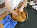 Bread Dough Being Kneaded