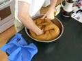 Bread Dough Being Kneaded