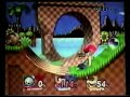 Metaknight, Diddy, and Bowser at Green Hill
