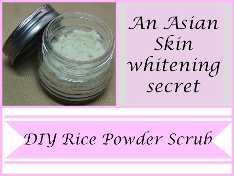 how to whiten the skin with rice flour