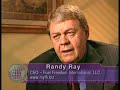 randy ray and jerry lang discuss the mpg cap with norman schwarzkopf of world business review.