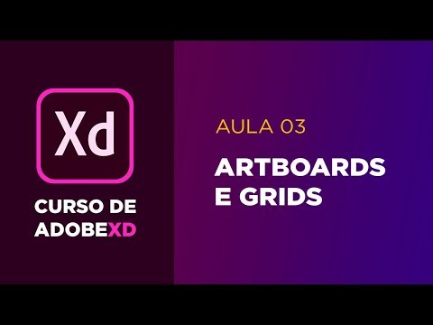 Curso de Adobe XD - Como usar pranchetas artboards e grids [Aula03]