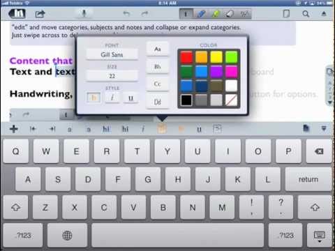 Notetaking on iPads with Notability App (old version check updated one)