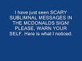 Mcdonalds Subliminal Message.