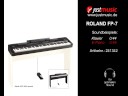Roland FP-7 portable epiano played and recorded