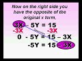 Solve for Y
