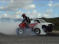 TRX450R quad Burnout Yanchep of Western Australia.