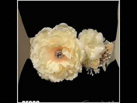 how to make a bridal sash belt