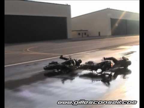 chutes glisses moto