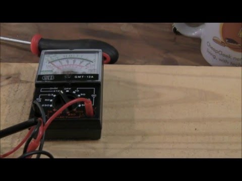 how to adjust zero ohms for analog multimeter
