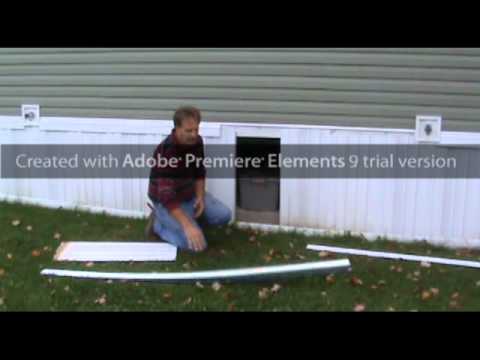 how to vent mobile home skirting
