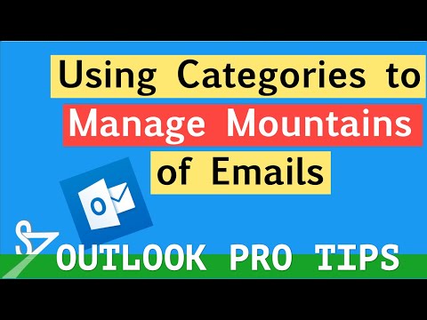 how to organize outlook email