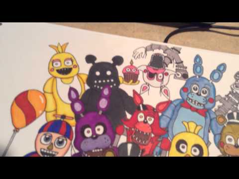 how to draw fnaf 3