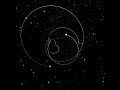 Simulation models interactions between three black holes