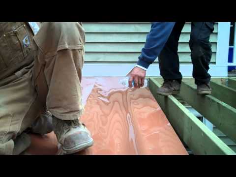 how to drain under a deck