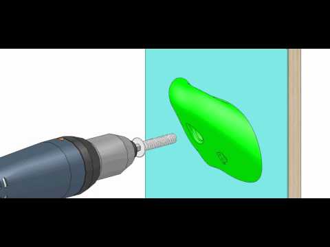 how to fasten climbing holds