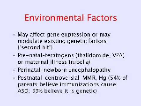Autism & Enviromental Factors