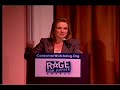 Part 1: Elizabeth Edwards at 2007 Rage for Justice Awards
