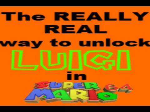 how to unlock luigi in super mario 64 nintendo