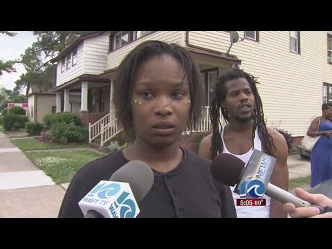 Reporter Anne McNamara speaks to suspect's girlfriend in police-involved shooting