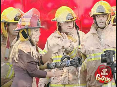 Wet Firefighter Photo Shoot