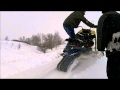 На самодельных снегоходах вокруг деревни