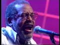 the absolutely amazing holmes brothers performing the gospel classic, and title track of their 'best of' cd, i saw the light' live on australian tv during one of the tours i promoted in the early 90's.
wendell holmes on guitar and vocals, sherman holmes on bass and vocals and popsy dixon on drums and that amazing falsetto harmony. the holmes brothers exemplify the soul, gospel, blues and r&b genres - all in one amazingly compact unit with a depth of feeling only imaginable after 40 years of performing together.