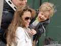 angelina jolie & brad pitt family maddox,pax,zahara,shiloh,knox,vivienne jolie-pitt enjoying in venice. angelina jolie continuing filming 
