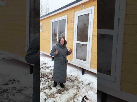 06. Мобильная баня Скандинавия 8,0х2,3 м с туалетом и душем. Отзыв Заказчицы