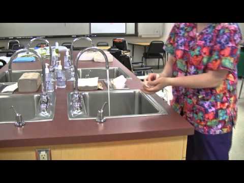 how to properly wash your hands cna