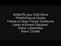 sonate violon/piano