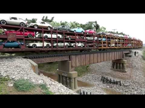 railroad - http://mrhmag.com - Model Railroad Hobbyist Ken Patterson's modeling buddies got a crazy streak and started putting together modules out in Ken's sloping bac...