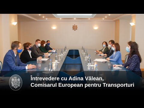 Cooperarea cu UE în domeniul transporturilor, discutată de Președintele Maia Sandu și Comisarul Adina Vălean