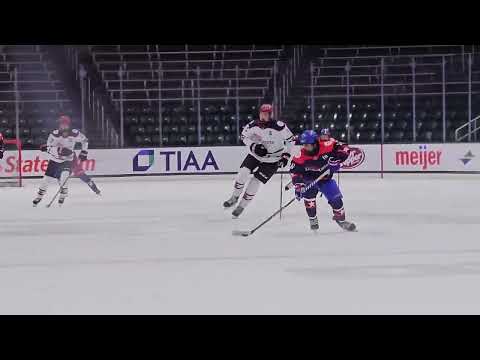 24 Elite Prospects Pre-Draft Showcase, - Michigan State University - Munn Arena - Played Defense - # 5 Blue