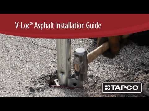 how to fasten to asphalt