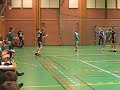 Arvid plockar retfullt upp en retur och lägger in 9-8 i öppen kasse mot Eslöv